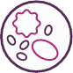 Low blood cell count icon Low blood cell count icon